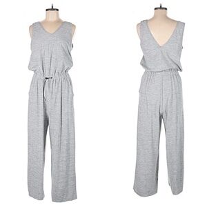 Old Navy Active 
 Breathe On  Light Grey Sleeveless Drawstring Jumpsuit size med